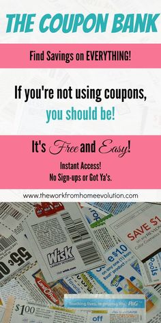 the coupon bank advertises that it's free and easy