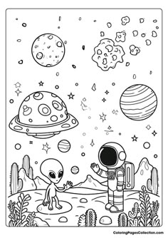 Astronaut Coloring Pages Space Coloring Sheet, Astronaut Coloring, Space Coloring Pages, Adult Coloring Books Printables, Boost Creativity, Spark Creativity, Color By Numbers, Leather Art