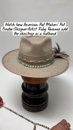 Did you say Homecoming? This hat will elevate any homecoming outfits!

Hat designer Ruby Roxanne shows us really quickly how to turn a chinstrap into a hatband 📿🤍

Hat: Moonshine Oatmeal Felt Fedora perfect festival hat to elevate your summer outfit, stagecoach 

Standout at your prom with this prom hat 

DIY

Hat Hair Styles

hat Diy Hat Bands Fabric, Decorated Fedora Hats, Custom Fedora Hat Ideas, Diy Cowgirl Hat Ideas, Hat Hair Styles, Hat Bands Diy Ideas, Hat Decorating Ideas, Felt Hat Outfit, Branded Hats