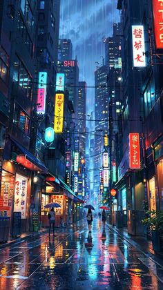 Urban Japan Aesthetic, Cityscape Digital Art, Dystopian City Aesthetic, Anime Skyline, Cyberpunk Skyline, Neon Light City, Digital Dystopia, Japan Cityscape, Opt Art