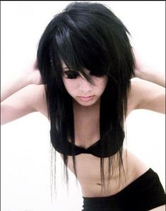 Emo Girl Hair, Black Scene Hair, Emo Designs, Emo Scene Girls, Scene Makeup, Emo Scene Hair, Dyed Hair Inspiration, Scene Girls