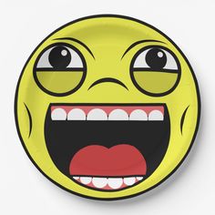 laughing out loud face character paper plates Lol Face, Laughing Out Loud, Funny Comic, Cute Patches, Emoji Faces, Funny Emoji, Face Characters, Comic Style, Face Stickers