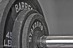 the barbells are close to each other