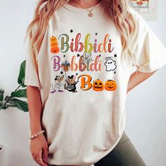 Bibbidi Bobbidi Boo Shirt Happiest Place On Earth Shirt Halloween Mouse Ears Vacation Shirt Family Parks Shirt Disney Outfits Women, Halloween Mouse, Bibbidi Bobbidi Boo, Disney Halloween Shirts, Mickey Pumpkin, Boo Shirts, Family Vacation Shirts, Tshirt Ideas, Halloween Shirts