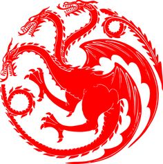 a red dragon in the shape of a circle