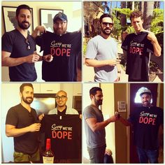 Sorry We're DOPE T-shirts! Perfect for a Bachelor Party! #sorryweredope #bachelorparty #bachelor #customtshirts Bachelor Party, Custom Tshirts