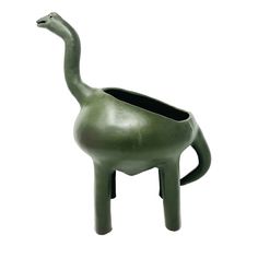 an animal shaped planter with a long neck