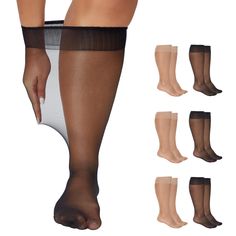 PRICES MAY VARY. 【 Comfortable and breathable】 This knee high socks uses 88% nylon+12% spandex, with a lightweight and soft material that can keep your legs and feet dry all day, making it perfect for all seasons. 【 Ultra strong elasticity 】 This knee high stockings has enough elasticity to fit your calves without any binding feeling. Not easy to tear or deform, wear-resistant and durable, providing you with a good user experience. 【 Enlarged Size 】 This knee high socks for women is designed spe Womens Knee High Socks, Knee High Stockings, Trouser Socks, Calf Muscles, Socks For Women, High Knees, Calf Socks, Knee High Socks, User Experience