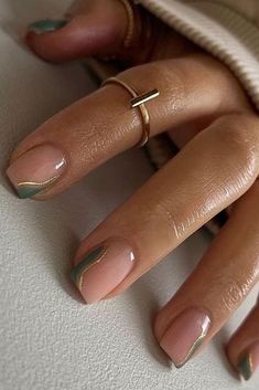 Jade Green Nails, Green Nails, 2024 nails, green nail ideas, sage green nails, emerald green nails, spring nails, Green Nail Ideas, Emerald Green Nails, french tip nails, Floral Green Nails, Emerald Green Nails, Glazed Green Nails, Multi Color Green Nails, Sage Green Nails Friday Eve, Subtle Nails, Minimalist Nails