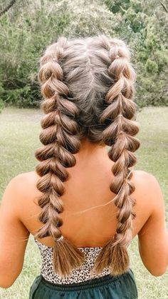 Braids Cute Hairstyles For The Beach, Hairstyles For The Beach, Slow Hair Growth, Bubble Braid, Bubble Braids