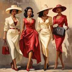 Black Hollywood Glamour, Feminine Black Women, Classic Outfits For Women, Black Glamour, Vintage Black Glamour, Black Art Painting, Black Hollywood, Black Artwork, Black Art Pictures