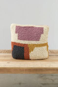 Minna Loops Pillow in Prism Loop Pillow, Multicolor Knit Pillow, Hand Knitted Throws, Farmhouse Pottery, Christian Wijnants, Knit Throw, Incense Holders, Knitted Throws, Bar Accessories