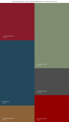 the color scheme for an interior design project