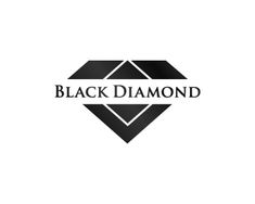 the black diamond logo is shown on a white background, and it appears to be an elegant