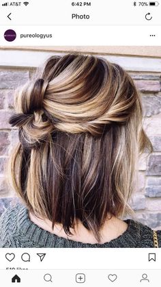 hair color 2018, I will do this soon!! A Messy Bun, Hairstyle Tutorials, Cool Short Hairstyles, Gorgeous Hair Color, Hairstyle Trends, Hairstyle Inspiration, Wedding 2025, Hair Styles 2017, Hair Color For Women