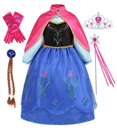 PRICES MAY VARY. Princess Anna dresses for girls is skin-friendly and provide a comfortable wearing.Its materials are made of satin, tulle, and polyester fiber. Frozen Anna dresses for girls Perfect for special occasions such as birthday parties, Halloween, Christmas, and wearing this princess dress, your girl will become a beautiful fairy. Anna frozen costume Simply breath taking and unique with its exquisite design and detail, cap sleeve with crochet lace, gold trim on waist and green lace tul Frozen Princess Costume, Frozen Princess Dress, Princess Anna Costume, Princess Anna Dress, Snow White Princess Dress, Anna Frozen Costume, Princess Costumes For Girls, Princess Fancy Dress, Anna Costume