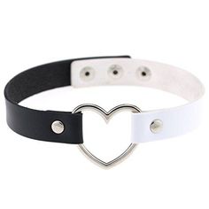 30 Days Return Policy Fast Delivery Trusted seller Girls Love Heart Choker Double Color PU Leather Collar Punk Collar Choker Product Description Material: PU Leather+Alloy;Color:Black + White. Quantity:1 Count;Chain length:about 39 cm,Width about 1.7cm. Love heart and Double color joint design,bring you a cool punk feeling,to give you more attention. Wonderful Gift for You and Your Friends. Shipping Returns Payment Shipping Shipping is FREE to all addresses other than APO/PO boxes in the lower 48 states. All our stock ships from US-based warehouses. Shipped via USPS or UPS (depending on location and package weight) Unless stated otherwise, all orders will ship within 24-72 hours of your payment being processed. Check our feedback to see the great reviews of FAST shipping we offer. Returns Leather Heart Choker, Witchy Necklace, Leather Choker Collars, Gothic Choker, Goth Choker, Body Dimensions, Witch Necklace, Dark Jewelry, Goth Necklace