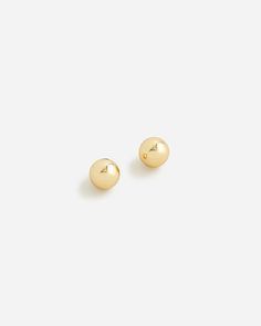 J.Crew: Dainty Gold-plated Ball Stud Earrings For Women Quiet Luxury Outfits, Blazer For Women, Cool Patches, Sweater Blazer, Over 50 Womens Fashion, Tres Chic, Quiet Luxury, Jewelry Case, Fall 2023