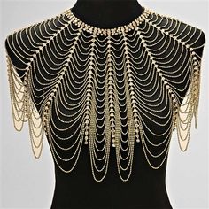 Body Necklace, Greek History, Fancy Jewellery, Couture Jewelry, Jewelry Lookbook, African Wedding