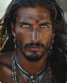 Male Art Men, Native American Artwork, Portrait Sketches, Fantasy Inspiration, Male Face, Muscle Men, Creative Photography, Picture Book