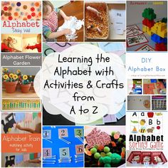 learning the alphabet with activities and crafts from a to z