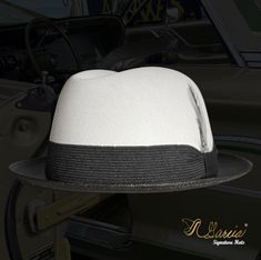 Handmade with the highest quality materials of 100% cotton string Style: Golden Line Lowrider Derby Two Tone Color: White/ Black Hat Band: Black Feathers: Rooster Brand: Garcia Signature Hats All sales are final Website GARCIASIGNATUREHATS.COM/STORE Social Media Facebook @garciasignaturehats Instagram @garciasignaturehats Golden Line, Cotton String, Black Feathers, Red Cross, Black Hat, Lowrider, Hat Band, Hat Sizes, Floppy Hat