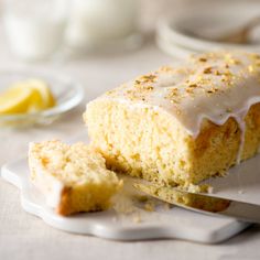 a close up of a piece of cake on a plate