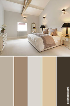 a bedroom with white walls and beige carpet