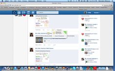 an image of a computer screen with many facebook posts on it's desktop page