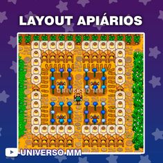 an image of a game screen with the words layout apiarios