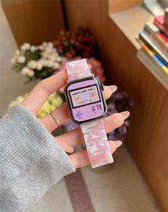 Origin: CN(Origin)Band Material Type: ResinModel Number: For iWatch 7 5 4 3 2 1 se 6 bandBand Length: OtherClasp Type: Stainless steel buckleItem Type: WatchbandsCondition: New with tagsModel Number: For Apple watch bandColor: Pink white black blue brownDesign: Tour StrapDesign 1: Resin watch strapStyle: Luxurious and uniqueFeature: FashionSuitable for the crowd: Schoolgirl/ girl/womanStyle: For iWatch 7 Strap 41mmStyle: For iWatch 7 Strap 45mmStyle: For iWatch Strap 38mmStyle: For iWatch Strap Apple Watch Pink, Origin Band, Pink Apple Watch, Cute Apple Watch, Lace Bedding Set, Luxury Birthday Gifts, Resin Watch, Pretty Watches, Luxury Iphone Cases