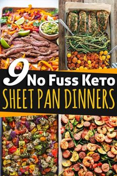 Keto Sheet Pan Dinners, Keto Sheet Pan, Gluten Free Meal Plan, Easy Sheet Pan Dinners, Breakfast Low Carb, Sheet Pan Dinners Recipes, Pan Dinners