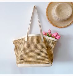 Elena Handbags Straw Woven Tote Bag with Leather Trims Casual Straw Shopping Bag For Spring, Vacation Crochet Bag With Braided Handles For Shopping, Natural Woven Shoulder Bag For Vacation, Natural Woven Bag For Beach Season, Natural Fiber Tote Shoulder Bag For Vacation, Spring Travel Beach Bag Made Of Rattan, Natural Summer Bucket Bag For Vacation, White Natural Fiber Beach Bag For Travel, Chic Beach Bucket Bag With Woven Leather