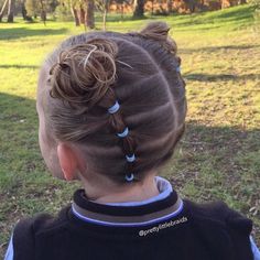 "Elastics and messy buns today. " Photo taken by @prettylittlebraids on Instagram, pinned via the InstaPin iOS App! http://www.instapinapp.com (05/31/2015) Hair Dos For Kids, Girls Hairstyles Easy, Messy Buns, Hair Due, Sassy Hair