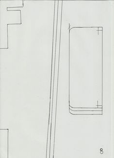 a drawing of a rectangular object with lines drawn across it