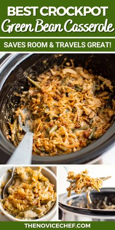 the best crockpot green bean casserole saves room and travels great