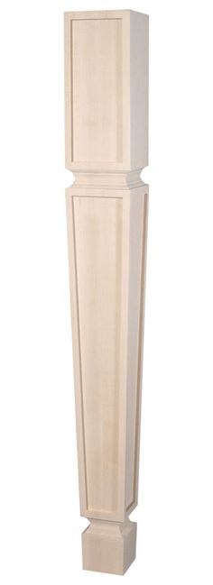 a tall white wooden object on a white background