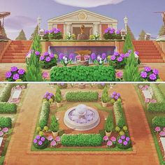 the garden in animal crossing is very colorful and beautiful, but it doesn't look like