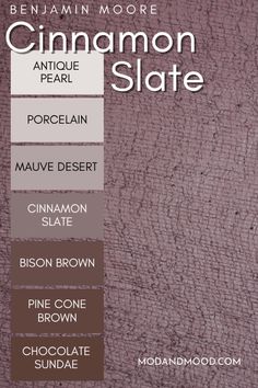 the color scheme for cinnamon slate