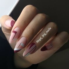 2023 Nails, Nails Summer Nails, Geometric Nail Art, Trendy Nail Art Designs, Pointed Nails, Geometric Nail, Almond Acrylic Nails, Nails Summer