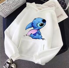 Lilo And Stitch Hoodie, Cute Disney Outfits, Stitch Hoodie, Stitch Clothes, Cute Sleepwear, Stylish Hoodies, Trendy Hoodies, Cute Stitch, Cute Lazy Outfits