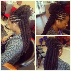 Hairstyles for long locs Half Up Half Down Long Loc Styles, Loc Styles For Long Hair, Long Loc Styles, Long Locs, Dread Head, Dreads Girl