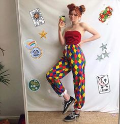 Circus Outfits, Circus Aesthetic, Look Festival, Artsy Outfit, Circus Costume, Artsy Style, Rainbow Outfit, Outfit Vintage, Quirky Fashion