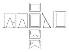 four different shapes are shown in this diagram