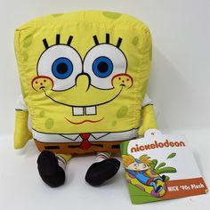 2019 Nickelodeon Nick 90’s Plush Spongebob Squarepants 9�” Plush. See photos- item has small stain on top. Simpsons Movie, The Simpsons Movie, Spongebob Squarepants, The Simpsons, Nickelodeon, Dvd, Stain, Toys