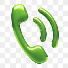 a green phone icon on a white background