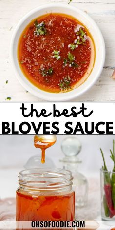 Text reads The Best Bloves Sauce Recipe Smackalicious Seafood Sauce, Bloves Sauce Recipe, Dip For Shrimp