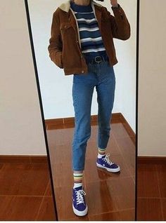 Outfit Essentials, Mode Hippie, Look Retro, Outfit Jeans, Teenager Outfits, Inspired Outfits, 가을 패션, Teenage Fashion Outfits