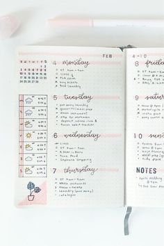 25 Bullet Journal Weekly Spread Ideas For Buj Online Bullet Journal, Bullet Journal Weekly Spread Ideas, Bullet Journal Week, Weekly Spread Ideas, How To Bullet Journal, Bullet Journal Minimalist, Journal Weekly Spread, Bullet Journal Weekly