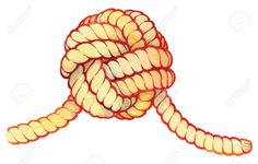 an image of a rope that is knoted up to be tied in the air